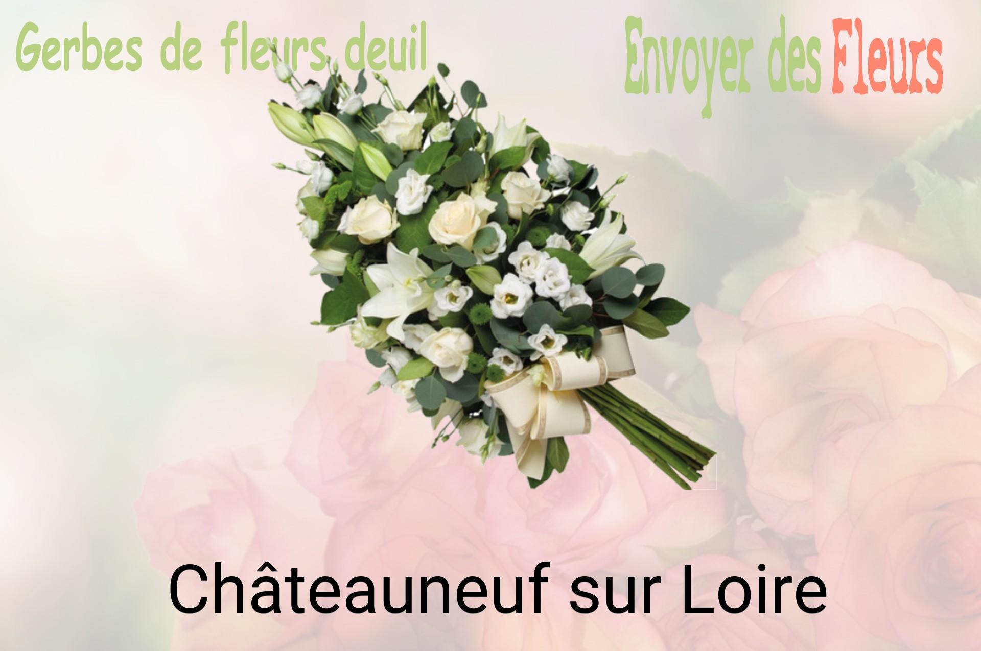 Gerbe de fleurs de deuil livrée à Châteauneuf-sur-Loire